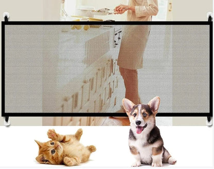 Pet Fence Isolation Fence Transparent Window Balcony Fence Pet Safety Protection/ Pet Door Dog Door，Pet RailingDog RailingDogs Screen Mesh.(71 * 28.3) Inches